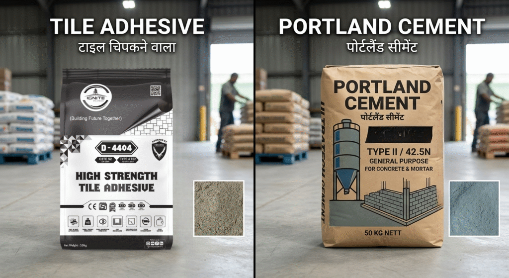 adhesives v/s cement 