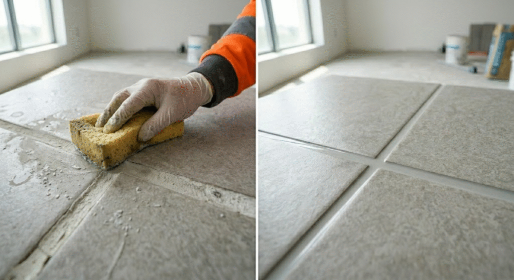poxy grout vs cement grout comparison for bathroom tiles