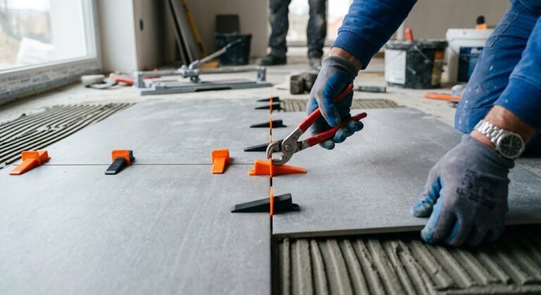 Tile Installation Made Easy: Spacers, Leveling System & Reusable Clips